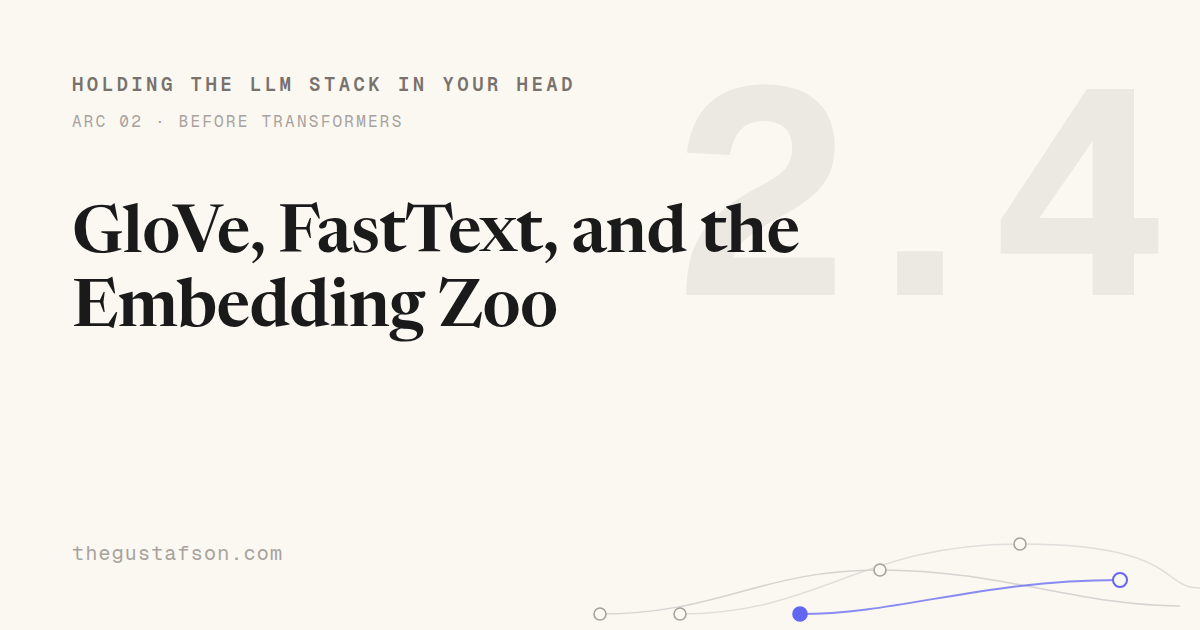GloVe, FastText, and the Embedding Zoo