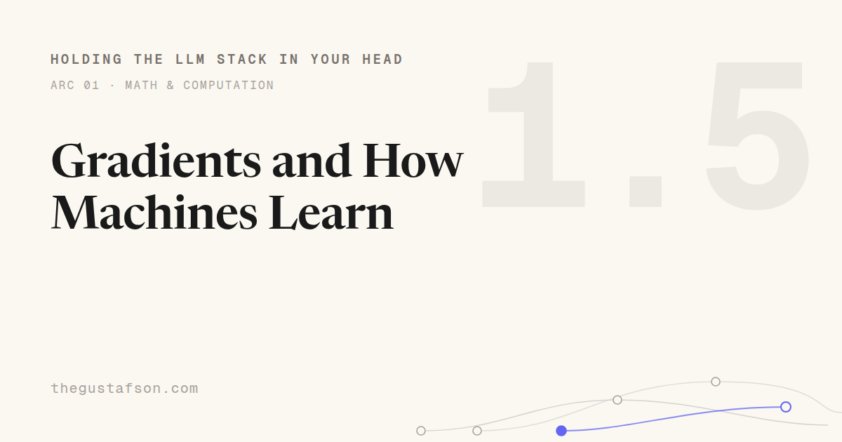 Gradients and How Machines Learn