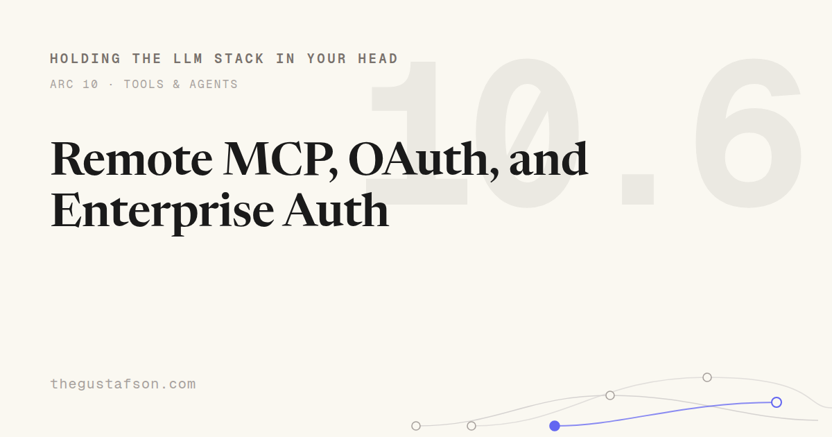 Remote MCP, OAuth, and Enterprise Auth (14 minute read)