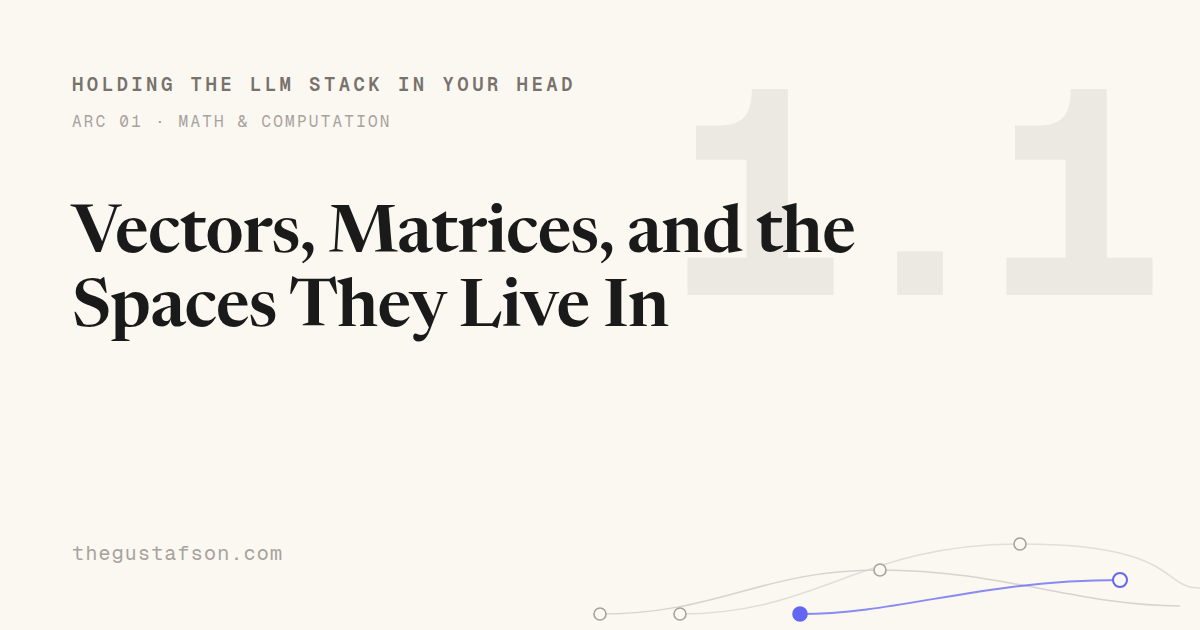 Vectors, Matrices, and the Spaces They Live In